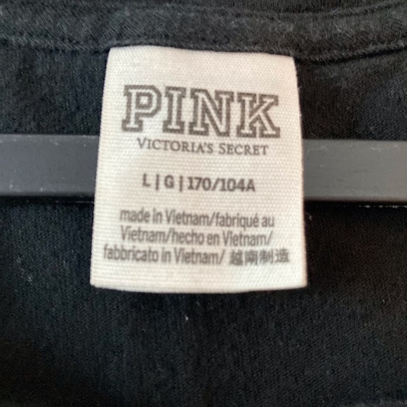 PINK Victoria's Secret Mesh V-Neck Crop Top Tank - Size Large - Picture 7 of 7